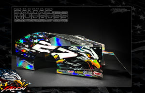 'Talon' Pre-Wrapped & Assembled Genuine Salvas Mudboss Lexan Body for Short Course Traxxas Slash Racing - Darkside Studio Arts LLC.