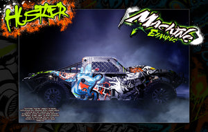 'Hustler' Body Wrap Decal Hop-Up Custom Kit Fits Losi 5Ive-T / Rovan / King Motor 30° North Big Flex (Which Can Fit 2.0 Chassis As Well ) - Darkside Studio Arts LLC.