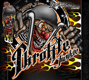 GRAPHICS FOR HONDA TRX400EX 2005-2007 "THROTTLE JUNKIE" GRPAHICS DECALS WRAP FITS OEM PARTS - Darkside Studio Arts LLC.