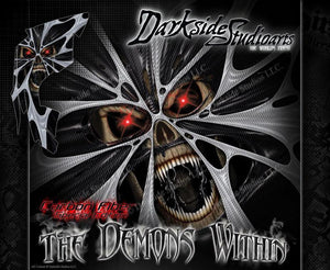 Graphics Kit For Can-Am Renegade All Years & Engines "The Demons Within" Wrap  Decal - Darkside Studio Arts LLC.