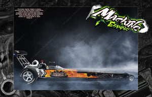 'The Outlaw' Graphics Skin Hop Up Wrap Fits Primal Rc Quicksilver Lexan Body Dragster Wrap - Darkside Studio Arts LLC.