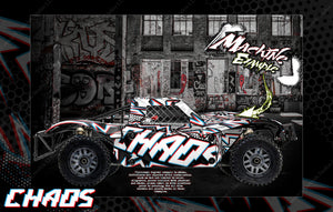 'Chaos' Themed Body Decal Graphics Kit Fits Losi 5Ive-T / Rovan / King Motor 30° North Big Flex (Which Can Fit 2.0 Chassis)As Well ) - Darkside Studio Arts LLC.