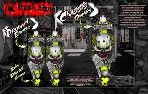 'The Freak Show' Chassis Plate Skid Protection Skin Fits Losi 8Ight-Xe 8Ight-Xt Xte Elite 2.0 - Darkside Studio Arts LLC.