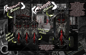 'The Outlaw' Chassis Wrap Decal Kit Fits Losi 5Ive-B 5Ive-T 5Ive-T 2.0 Hop-Up Protection - Darkside Studio Arts LLC.