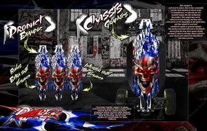 'Ripper' Chassis Wrap Decal Kit Fits Losi 5Ive-B 5Ive-T 5Ive-T 2.0 Hop-Up Protection - Darkside Studio Arts LLC.