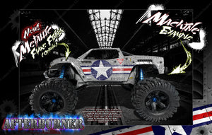 'Afterburner' Graphics Wrap Fits Traxxas X-Maxx Proline Ford Raptor, Chevy Silverado, Brute Bash & Stock Body - Darkside Studio Arts LLC.