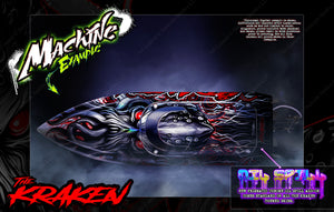 'The Kraken' Themed Graphics Skin Kit Fits Pro Boat Recoil 2 Veles Impulse 32 Shockwave Sonicwake 36" Zelos 36" (Miss Geico) - Darkside Studio Arts LLC.