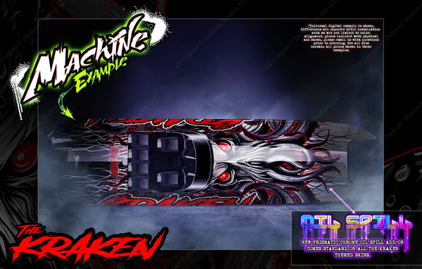 'The Kraken' Custom Hop-Up Boat Wrap Graphics Kit Fits Traxxas Spartan ...