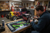 'Need For Speed V2' Premium RC Pit / Work Mat – Customizable, Rollable, Rubber non-slip base, Polyester Top, Stitched Edges | Darkside Studio Arts LLC - 3