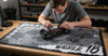 'Splatter' Premium RC Pit / Work Mat – Customizable, Rollable, Rubber non-slip base, Polyester Top, Stitched Edges | Darkside Studio Arts LLC - 8