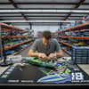 'RC Boat Series' Premium RC Pit / Work Mat – Customizable, Rollable, Rubber non-slip base, Polyester Top, Stitched Edges | Darkside Studio Arts LLC - 4