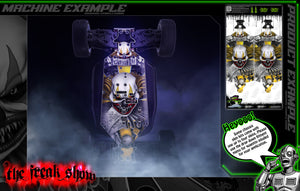 'The Freak Show' Themed Chassis Skin Fits Tekno Series SCT410 EB48 ET48 ET410 NB48 NT48 EB48 EB410 ET410 MT410 Hop Up Skid Plate Protection - Darkside Studio Arts LLC.