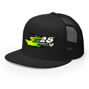 'Hyper' Dirt Oval Carpet RC Racing Custom DTF Printed Trucker Hat Cap Mono Color - Darkside Studio Arts LLC.