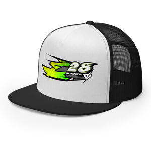 'Hyper' Dirt Oval Carpet RC Racing Custom DTF Printed Trucker Hat Cap Mono Color - Darkside Studio Arts LLC.