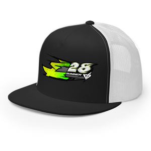 'Hyper' Dirt Oval Carpet RC Racing Custom DTF Printed Trucker Hat Cap Mono Color - Darkside Studio Arts LLC.