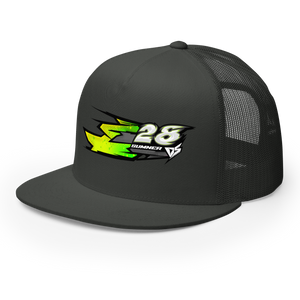 'Hyper' Dirt Oval Carpet RC Racing Custom DTF Printed Trucker Hat Cap Mono Color - Darkside Studio Arts LLC.