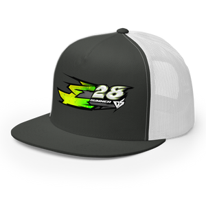 'Hyper' Dirt Oval Carpet RC Racing Custom DTF Printed Trucker Hat Cap Mono Color - Darkside Studio Arts LLC.