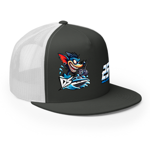 'Darkside Studios Company Rat' RC Boat Edition Custom DTF Printed Trucker Hat Cap - Darkside Studio Arts LLC.