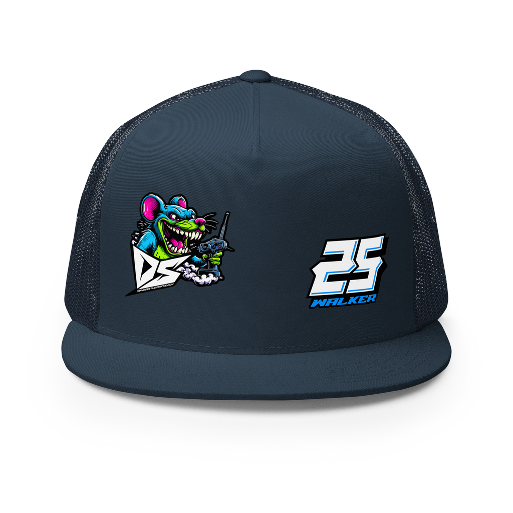 'Darkside Studios Company Rat' Dirt Oval RC Racing Custom DTF Printed Trucker Hat Cap | Darkside Studio Arts LLC.