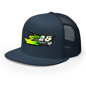 'Hyper' Dirt Oval Carpet RC Racing Custom DTF Printed Trucker Hat Cap Mono Color - Darkside Studio Arts LLC.