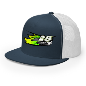 'Hyper' Dirt Oval Carpet RC Racing Custom DTF Printed Trucker Hat Cap Mono Color - Darkside Studio Arts LLC.