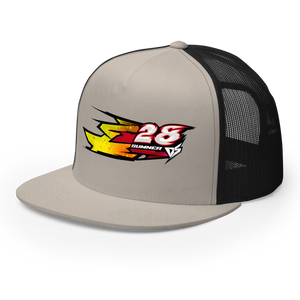 'Hyper' Dirt Oval Carpet RC Racing Custom DTF Printed Trucker Hat Cap Red Rocket Color - Darkside Studio Arts LLC.