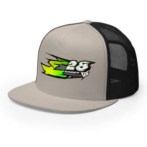 'Hyper' Dirt Oval Carpet RC Racing Custom DTF Printed Trucker Hat Cap Mono Color - Darkside Studio Arts LLC.