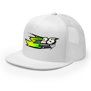 'Hyper' Dirt Oval Carpet RC Racing Custom DTF Printed Trucker Hat Cap Mono Color - Darkside Studio Arts LLC.