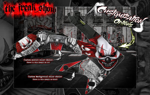 'The Freak Show' Themed Chassis Skin Fits Tekno Series SCT410 EB48 ET48 ET410 NB48 NT48 EB48 EB410 ET410 MT410 Hop Up Skid Plate Protection - Darkside Studio Arts LLC.