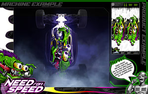 'Need For Speed' Chassis Wrap Decal Skid Protection Fits Primal Rc Quicksilver Dragster Hop-Up Protection - Darkside Studio Arts LLC.