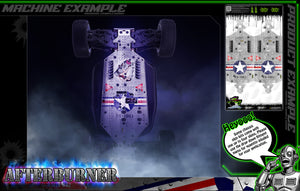 'Afterburner' Chassis Skin Fits Losi Monster Truck Xl Mtxl Skid Plate # Los251041 - Darkside Studio Arts LLC.