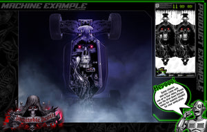 'Inevitable Death' Chassis Wrap Fits Arrma Kraton Talion Felony Limitless Infraction Kraton Exb Kraton V5 & M2C Hop Up Graphics Decals Kit - Darkside Studio Arts LLC.