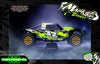 'Series 1X' Themed Graphics Kit Fits Losi® 5IVE-T Series | Losi® 5IVE-T 1.0 | Losi® 5IVE-TE 3.0 | 30° North Big Flex Body | King Motor | Rovan | Darkside Studio Arts LLC.