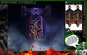 'Hell Ride' Chassis Skin Fits Losi Lasernut 8IGHT-X Super Lasernut and Hammer Rey Series - Darkside Studio Arts LLC.