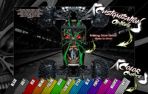 'The Demons Within' Chassis Wrap Decal Kit Fits Losi Mini Series Mini-B Mini-T Mini-8ight - Darkside Studio Arts LLC.