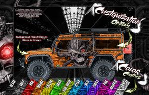 'Machinehead' Chassis Wrap Decal Kit Fits Losi Mini Series Mini-B Mini-T Mini-8ight - Darkside Studio Arts LLC.