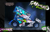 'Hyper' Customizable Graphics Wrap Kit For Custom Works Beast Midget, Eldora, Outlaw, Bullet Sprint | Darkside Studio Arts LLC.
