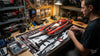 'Tempo' Premium RC Pit / Work Mat – Customizable, Rollable, Rubber non-slip base, Polyester Top, Stitched Edges | Darkside Studio Arts LLC - 11