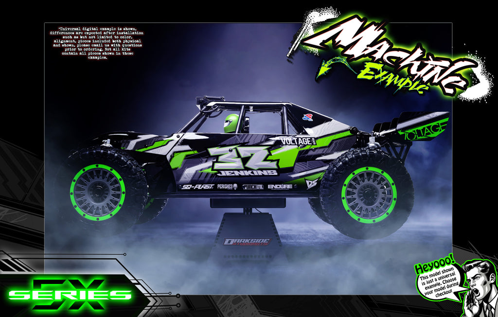 'Series 5X' Themed Graphics Skin Kit Fits Losi® | Desert Buggy XL | Desert Buggy XL 2.0 | Desert Buggy XL-E | Desert Buggy XL-E 2.0 | Darkside Studio Arts LLC.