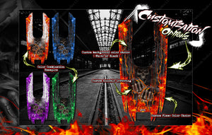 'Hell Ride' Chassis Wrap Decal Kit Fits Losi Mini Series Mini-B Mini-T Mini-8ight - Darkside Studio Arts LLC.