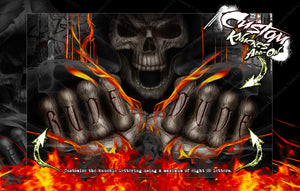 'Hell Ride' Chassis Wrap Decal Kit Fits Losi Mini Series Mini-B Mini-T Mini-8ight - Darkside Studio Arts LLC.