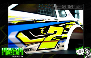 'Neon Series IV' -Yellow- Fluorescent Pre-Wrapped Genuine Associated SR10 SR10M Body ASC71192 - Darkside Studio Arts LLC.