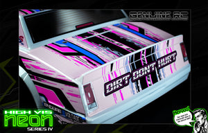 'Neon Series IV' -Magenta Pink- Fluorescent Pre-Wrapped Genuine Associated SR10 SR10M Body ASC71192 - Darkside Studio Arts LLC.