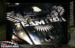 'Team USA' Graphics Wrap Skin Decals For Surron Light Bee / Storm Bee / Talaria Sting - Darkside Studio Arts LLC.