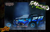 'Viper' Customizable Graphics Wrap Kit – Fits Kipps RC Bodies: EDM, MUDBOSS, IMCA, Short Course Modified | Darkside Studio Arts LLC.
