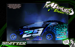 'Scatter' Customizable Decal Skin Kit Fits Excelerate Mudboss Body #XCE-0500 Graphics Wrap - Darkside Studio Arts LLC.