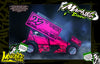 'Marked Up' Customizable Graphics Wrap Kit For Custom Works Beast Midget, Eldora, Outlaw, Bullet Sprint - Darkside Studio Arts LLC.