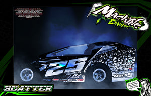 'Scatter' Customizable Decal Skin Kit Fits Excelerate Mudboss Body #XCE-0500 Graphics Wrap - Darkside Studio Arts LLC.