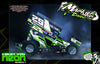 'Neon Series I' Fluorescent Skin Hop-up Kit For Losi 22S Sprint Car | Darkside Studio Arts LLC.