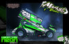 'Neon Series II' Customizable Graphics Wrap Kit For Team GFRP Weapon Sprint Midget Hustler Assault JACK Paradigm Body | Darkside Studio Arts LLC.